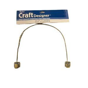 Craft Designer Brass Frame Handle Purse Bag  NEW NOS